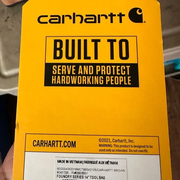 BNWT CARHARTT HEAVYWEIGHT TOOL BAG - Picture 3 of 7